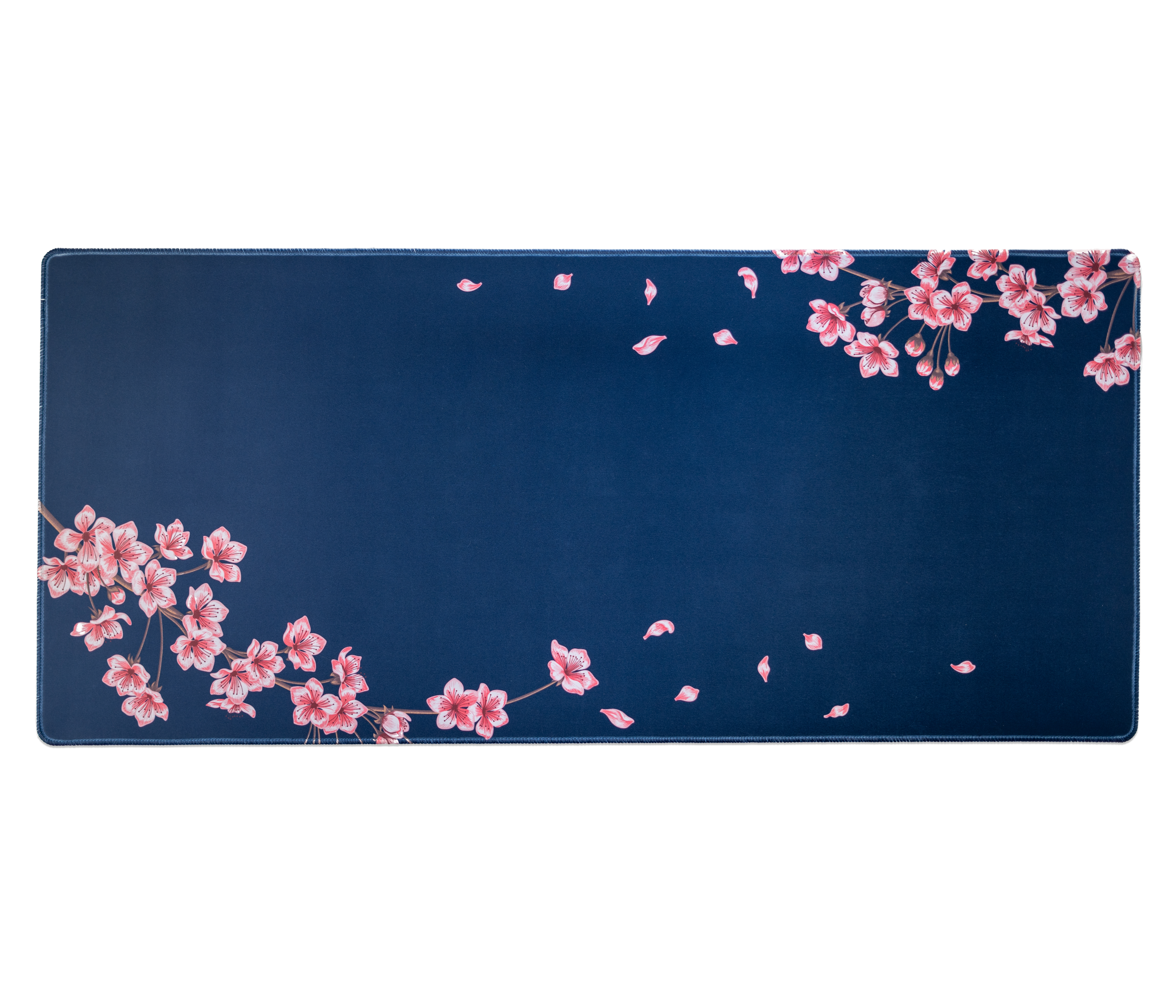 Navy Blossom Desk Mat