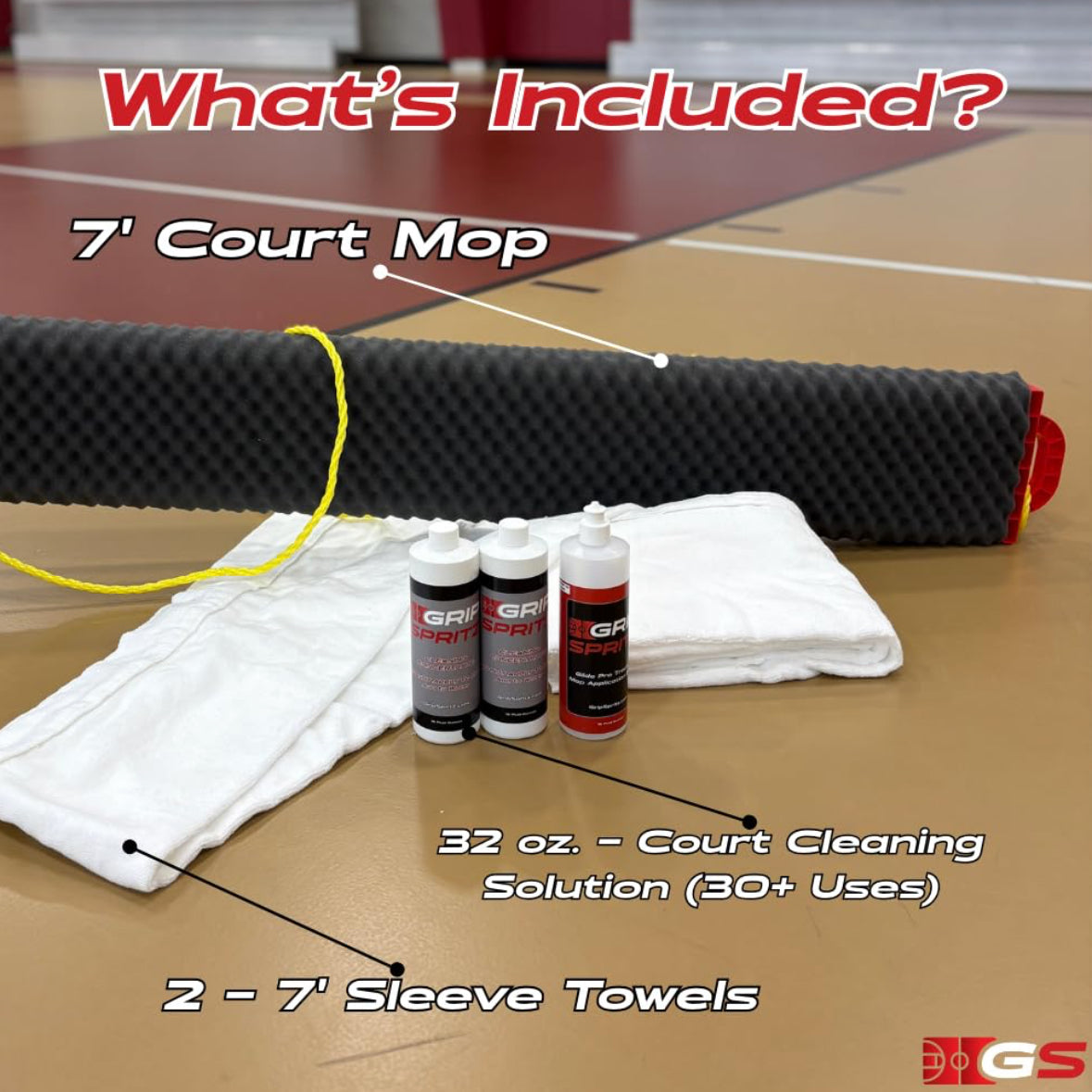 Grip Spritz GlidePro Court Cleaning Mop