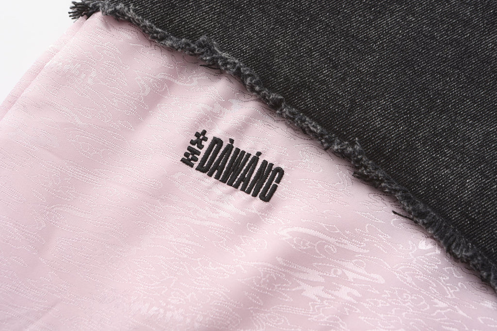 Deng Denim/Brocade Patch Jeans