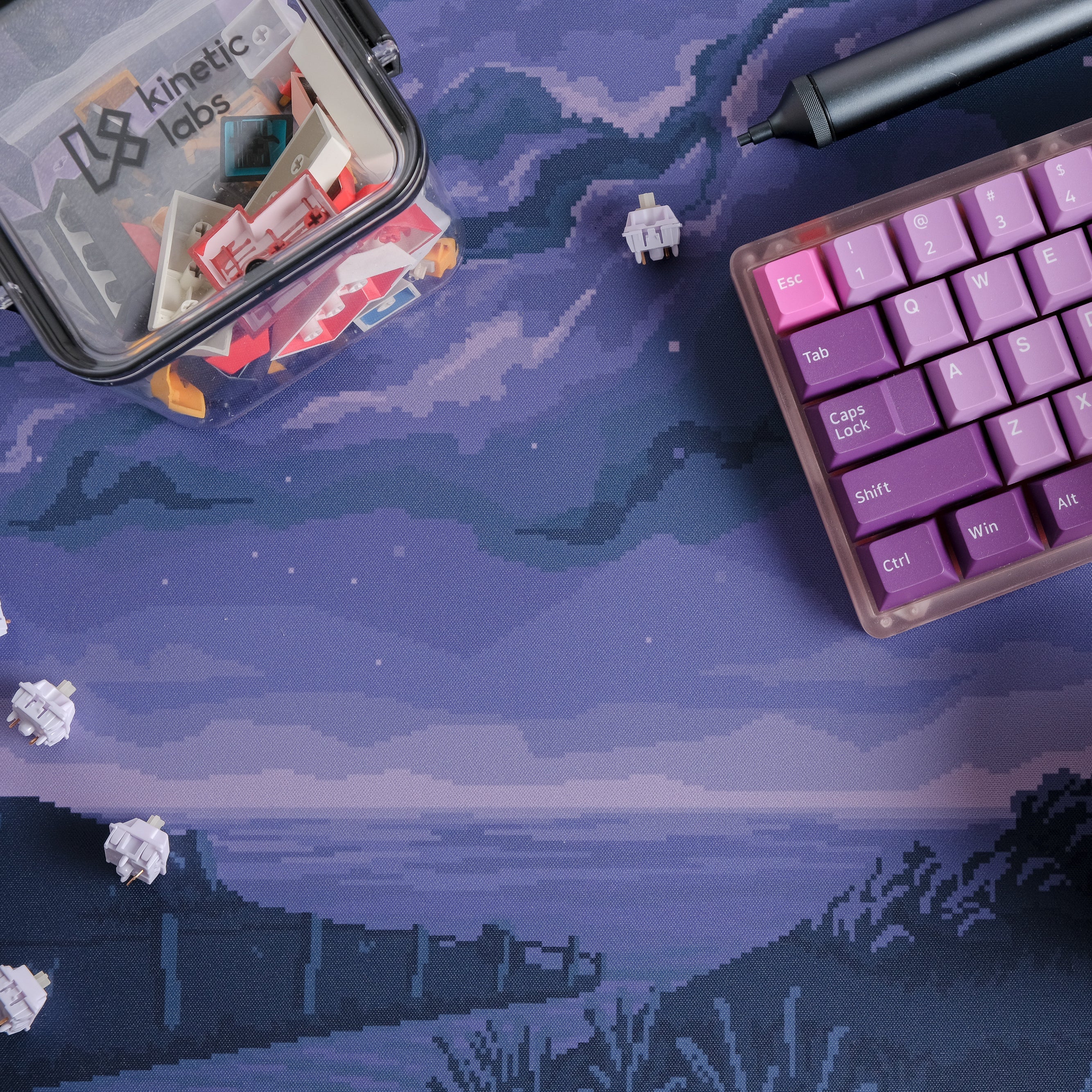 Pixel Comet V2 Desk Mat